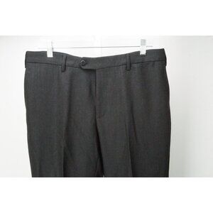 Raffael Caruso Charcoal 100% Wool Mens Pants Trousers Sz 50 EU NEW